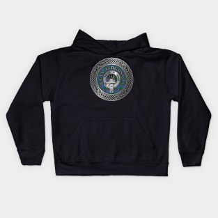 Clan Fergusson Crest & Tartan Knot Kids Hoodie